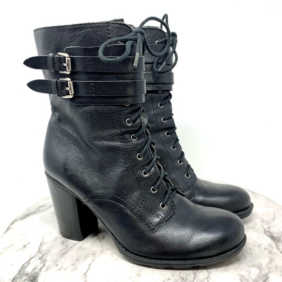 Marc Fisher Shoes - Marc Fisher Peabody Combat Boot 7.5 Goth Grunge Academia Classic Whimsigoth